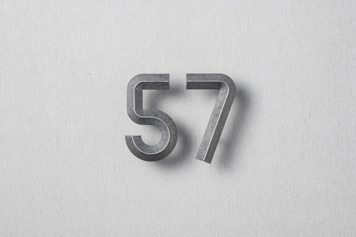RIDGE NUMBER 山形數字門牌
